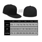 Plain Fitted Size Cap New Acrylic Multi-brand Baseball Hat S-2xl Flat Bill Visor