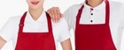 Apron Red Front Pockets Adjustable Grilling Cooking Haircoloring