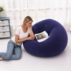 Bean Bag Chair  Ultra Soft Inflatable Lazy Sofa Memory Foam Bean Bag Chair Cover