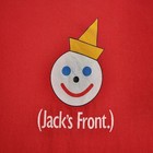 Vtg Jack In The Box Shirt Mens X-large Double Sided Graphic Short Sleeve 90s