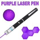 500m High Power Military 405nm Purple Laser Pen Visible Beam Light Lazer Pointer