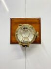 Vintage Ship Salvaged Original Brass Marine Antique Wall Mount Turtle Deck Light