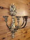 Vintage Rococo French Style Gold 4 Arm Candelabra Wall Sconce  Resin  Euc