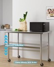 Stainless Steel Prep Table 30 x18  Commercial Kitchen Restaurant Food Prep Table