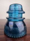 Antique Hemingray No 42 Glass Insulator Aqua Blue Teal Made In Usa 4 1 8  Tall
