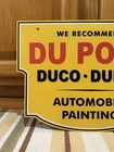 Dupont Automobile Paint Ducu-dulux Sign 2 Sided Gas Oil Vintage Style Wall Decor