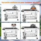 Pizza Oven Cart Table For Ooni Koda karu fyra 16   12 With Pizza Topping Station