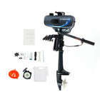 2 Stroke 3 5hp Outboard Motor Boat Engine Air Cooling System Hand-start Motor