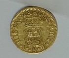 1755 Spanish Gold 1 2 Escudo Fernando Vi Coin