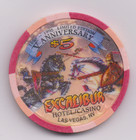 Excalibur 5th Anniversary 1995  5 Chip - Las Vegas  Nevada