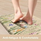 Anti Fatigue Kitchen Mat 17 x47  17 x29 floral Kitchen Rugs Sets Of 2 floor Mats