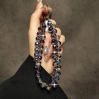 Luxury Crystal Bead Phone Wrist Strap Sparkling Charm Lanyard For Phone Case