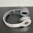 Beats By Dr  Dre Solo Hd On-ear Wired Headphones White gray Red 3 5mm