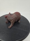 Vintage Red Mill Handcrafted In Illinois Resin Raccoon Resin Eating Corn