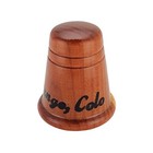 Brown Wooden Thimble Durango Colorado Vintage