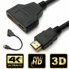 4k Hdmi Cable Splitter Adapter 2 0 Converter 1 In 2 Out 1 Male To 2 Female