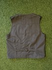 Vintage Filson Wool Vest Buckleback Large Usa Black Americana 2 Tone Salt Pepper