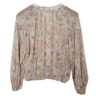 Dress Forum Los Angeles Paisley Blouse Womens Size M Lined Balloon Sleeve Boho