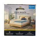 Serta 3  Cool Nights Gel Memory Foam Mattress Topper With Washable Cover  Queen