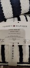 Nwt Tommy Hilfiger 7 Pc Bath Towel Set Navy White Cabana Stripe Cotton Wash Hand