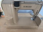 Singer 301a Vintage 1950s Sewing Machine W original Case   Pedal  operational 