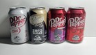 2025 Jurassic World Rebirth Dr Pepper Dinosaur Cans Limited Edition Lot Of 4