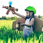 Akm-47 Toy Gun 20 000 Gel Balls White Goggles  Splatter Blaster Set Gift