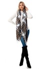 Fall Winter Scarf Plaid Oversized Shawl Lightweight Warm Wrap Gift For Women