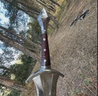 Hand Forged Carbon Steel Viking Sword Sharp Battle Ready Medieval Sword sheath