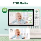 Leapfrog Color Night Vision Video Baby Monitor With 7  Hd 720p Display 360   P   