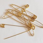 Safety Pins Size 5  3   Extra Large Gold Tone Bulk Pk 50 Made In Usa