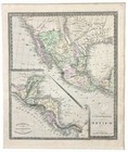 1848  Mexico - Republic Of  Texas   Map Original  Jeremiah Greenleaf   12x10 