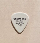 Rare  Rush Geddy Lee Guitar Pick 2026 Tour Geddy Lee Has Not Used This Pick
