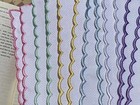 12 Pcs Colored Scallop Embroidery Edged Blank Cross Stitch Bookmark For 
