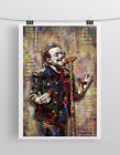 Bono Of U2 Poster  U2 Bono Tribute Print U2 Colorful 12x18in Free Shipping Us