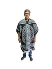 Mexican Poncho   Calendario Azteca   Mexico   Aztec Calendar   1st Quality   B w