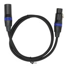 3ft Color Coded 3-pin Profession Light Dmx Cable Male To Female Locking Xlr Ends