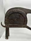 Antique Indian Etched Metal Large Betel Nut Cutter 15   