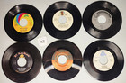 6 Vintage  45 Rpm 7 Inch Records 60s 70s Various Labels Different Artists X2