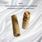 Vintage Homeopathic Medicine Bottle   Malaria Cure Tube Antique Apothecary