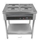 6-9 Pan Commercial Food Warmer Electric Steam Table 1500w For Party Restaurant