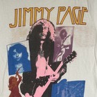 Jimmy Page Led Zeppelin Sleeveless White Concert T-shirt 1985 Vintage Size Small
