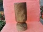 Antique Primitive Old One Piece Wood Very Big Massive Wooden Mortar For Spices