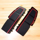 Black Red Diamond Cut Rider Floorboards For Harley 97-24 Touring St Fltrx