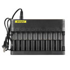 10 Slot Wire Charger 3 7v Li-ion For 26650 16340 14500 1865 Rechargeable Battery