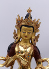Partly Gold Plated Copper Vajrasattva 9  H