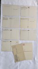 Vintage Post Card Lot Of 9  Western National Parks Orange Theme