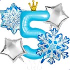 Frozen 5th Birthday Party Decorations Frozen Theme  Snowflake  Blue Princess