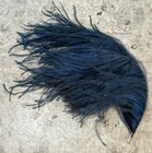 Vintage Ostrich Plume Hat Feather Millinery Trim Midnight Dark Blue  11  Long
