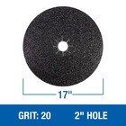 Mercer 427020 Silicon Carbide Floor Sanding Disc 17  X 2  Hole 20x Grit 20-pack